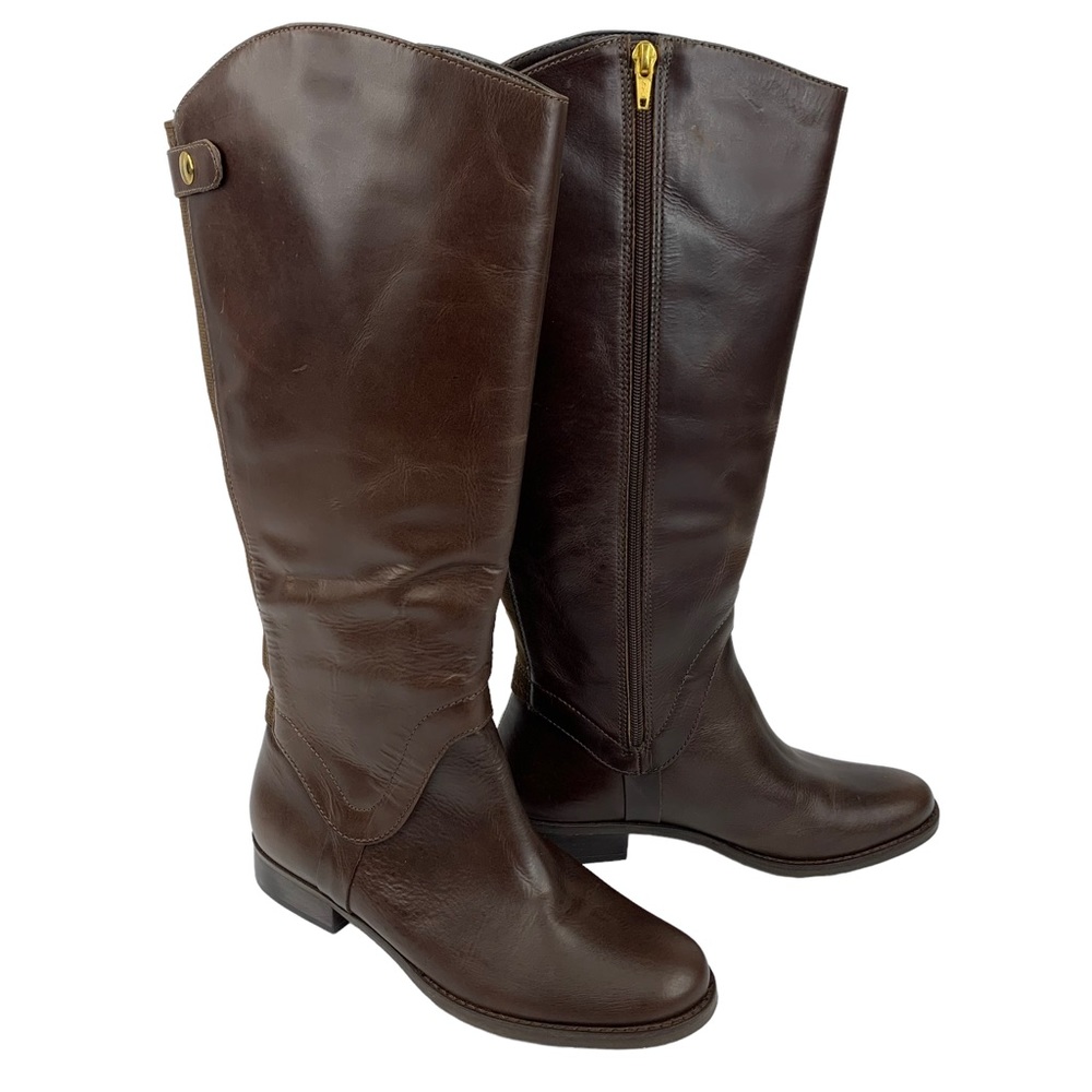 Steven By Steve Madden Sady Riding Boot Gold Metal Accents